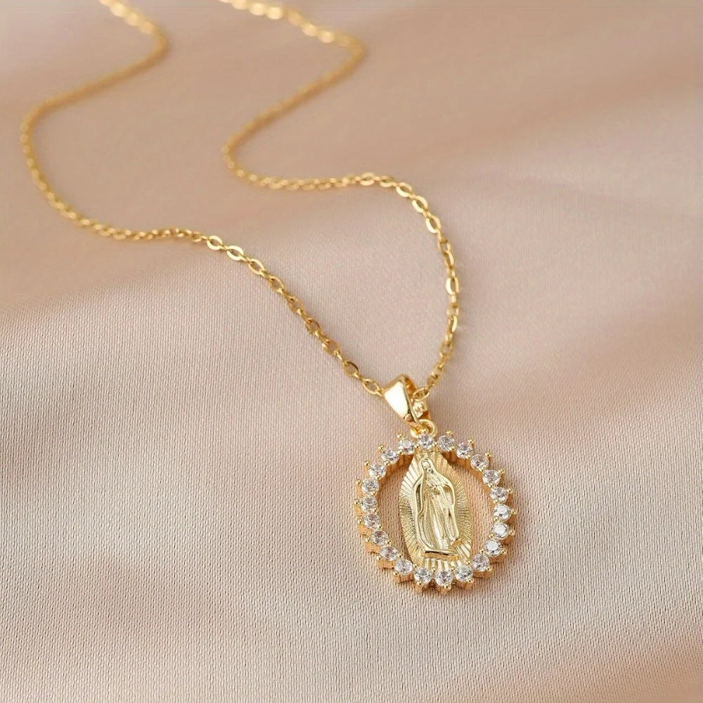 High-end Design Our Lady Series Necklace And Earrings Set For Women. Light Luxury Niche Jewelry. Jewelry Can Be Sold Separately.